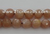 CMS941 15.5 inches 6mm faceted round A grade moonstone gemstone beads