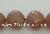 CMS946 15.5 inches 16mm faceted round A grade moonstone gemstone beads