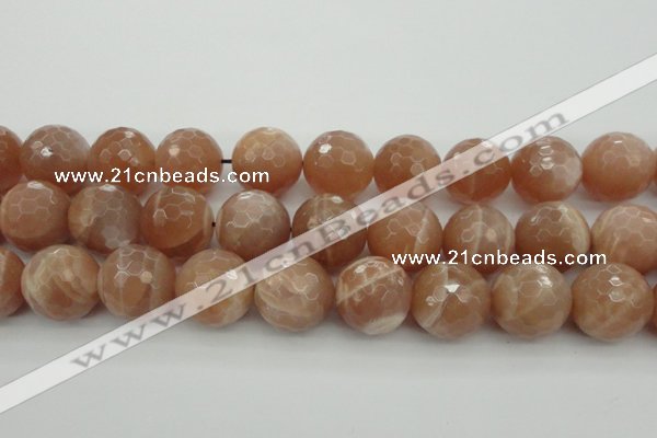 CMS948 15.5 inches 20mm faceted round A grade moonstone gemstone beads