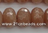 CMS954 15.5 inches 10*14mm faceted rondelle A grade moonstone beads