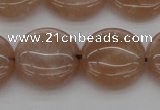 CMS959 15.5 inches 14mm flat round A grade moonstone beads