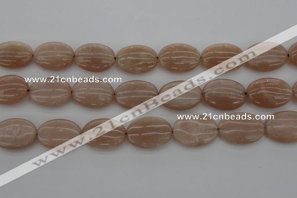 CMS964 15.5 inches 13*18mm oval A grade moonstone beads