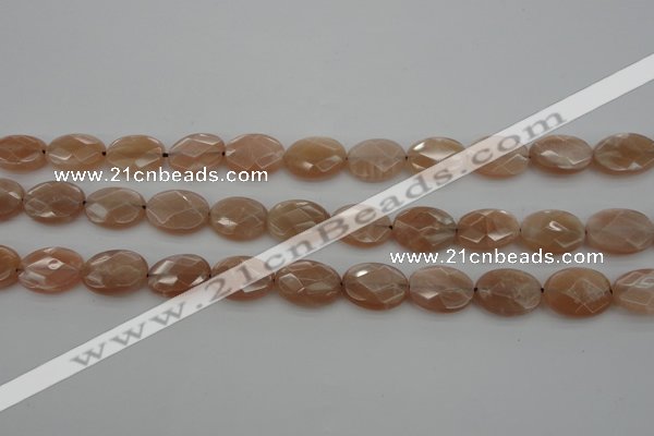 CMS966 15.5 inches 10*14mm faceted oval A grade moonstone beads