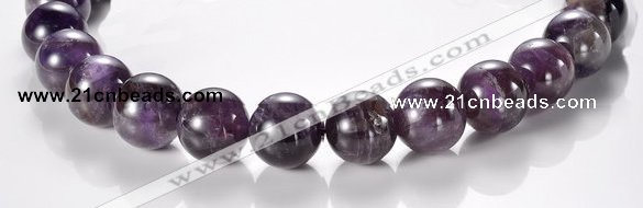 CNA07 AB grade natural amethyst 18mm round quartz bead Wholesale