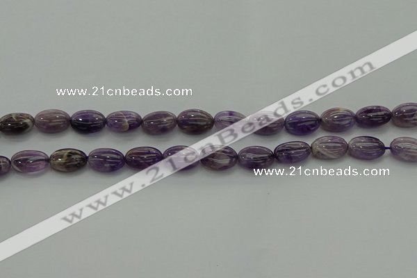 CNA1036 15.5 inches 8*12mm oval dogtooth amethyst beads wholesale