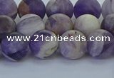 CNA1053 15.5 inches 10mm round matte dogtooth amethyst beads