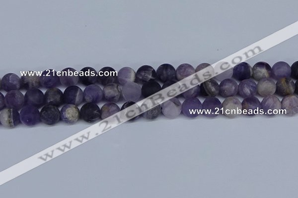 CNA1063 15.5 inches 10mm round matte dogtooth amethyst beads