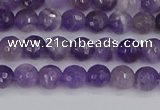 CNA1070 15.5 inches 4mm faceted round dogtooth amethyst beads