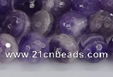 CNA1073 15.5 inches 10mm faceted round dogtooth amethyst beads