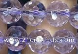 CNA1112 15.5 inches 8mm faceted round natural amethyst beads