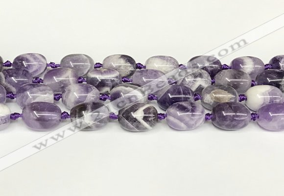 CNA1121 15.5 inches 14*19mm drum dogtooth amethyst beads