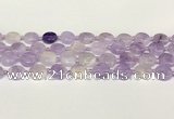 CNA1125 15.5 inches 14mm flat round natural lavender amethyst beads