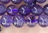 CNA1136 15.5 inches 6mm round amethyst gemstone beads wholesale