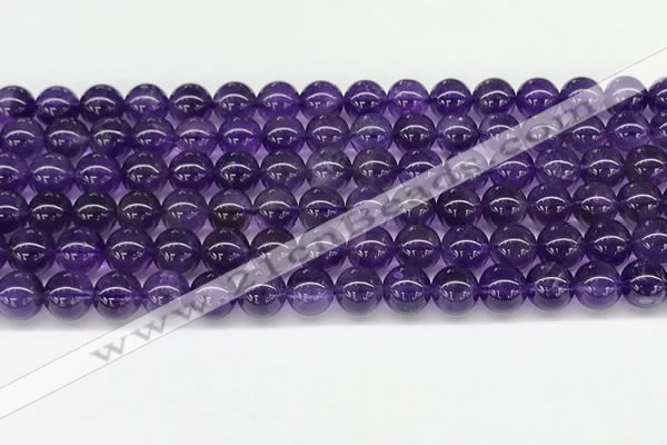 CNA1151 15.5 inches 6mm round natural amethyst gemstone beads