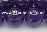 CNA1154 15.5 inches 12mm round natural amethyst gemstone beads