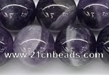 CNA1158 15.5 inches 12mm round natural dogtooth amethyst beads