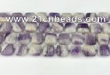 CNA1183 15.5 inches 14*14mm square amethyst beads wholesale