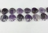 CNA1190 15.5 inches 20*20mm heart amethyst beads wholesale