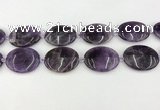 CNA1195 15.5 inches 30*40mm oval amethyst beads wholesale