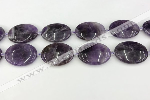 CNA1195 15.5 inches 30*40mm oval amethyst beads wholesale