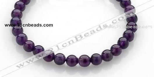 CNA13 15 inch 6mm round natural amethyst quartz beads Wholesale