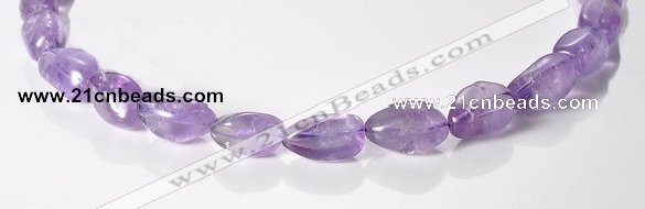 CNA18 16 inch freeform A- grade natural amethyst beads Wholesale