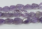 CNA200 15.5 inches 8*14mm faceted nugget natural amethyst beads