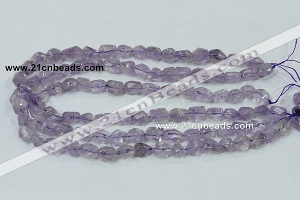 CNA201 15.5 inches 10*14mm faceted nugget natural amethyst beads