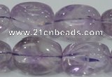 CNA204 15.5 inches 18*25mm nugget natural amethyst beads