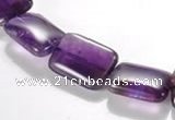 CNA22 13*18mm rectangle A- grade natural amethyst bead Wholesale