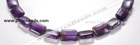 CNA22 13*18mm rectangle A- grade natural amethyst bead Wholesale