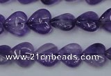 CNA282 15.5 inches 12*12mm heart natural amethyst beads wholesale