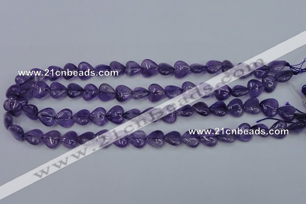 CNA282 15.5 inches 12*12mm heart natural amethyst beads wholesale