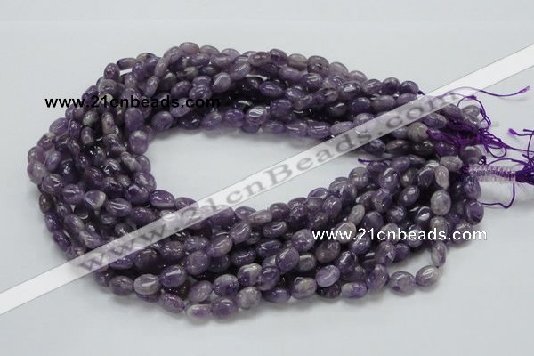 CNA31 15.5 inches 8*10mm oval grade AB natural amethyst beads