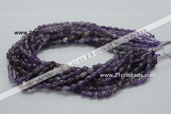 CNA32 15.5 inches 6*9mm teardrop grade A natural amethyst beads