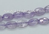 CNA328 15.5 inches 8*12mm faceted oval natural lavender amethyst beads