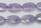 CNA330 15.5 inches 13*18mm faceted oval natural lavender amethyst beads