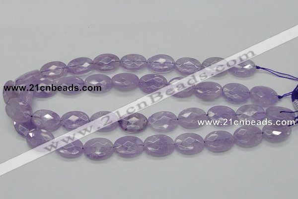 CNA331 15.5 inches 15*20mm faceted oval natural lavender amethyst beads