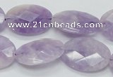 CNA332 15.5 inches 18*25mm faceted oval natural lavender amethyst beads