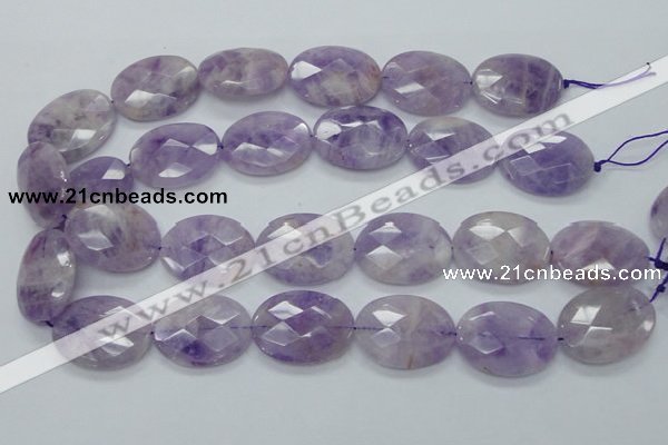 CNA333 15.5 inches 22*30mm faceted oval natural lavender amethyst beads