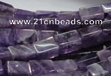 CNA36 15.5 inches 8*12mm cuboid grade AB natural amethyst beads