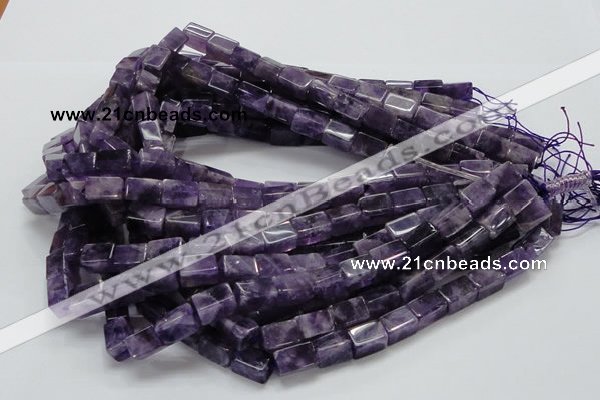 CNA36 15.5 inches 8*12mm cuboid grade AB natural amethyst beads