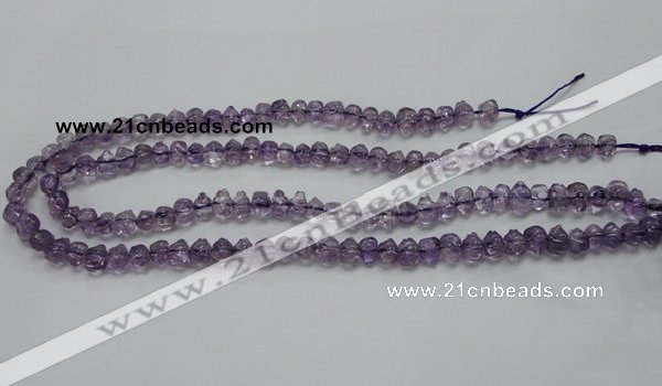 CNA39 15.5 inches 6*9mm pig-shaped grade A natural amethyst beads