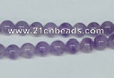 CNA400 15.5 inches 4mm round natural lavender amethyst beads