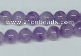 CNA402 15.5 inches 8mm round natural lavender amethyst beads