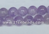 CNA404 15.5 inches 14mm round natural lavender amethyst beads