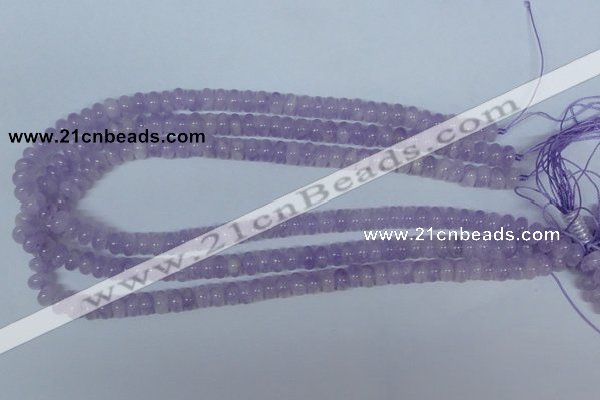 CNA407 15.5 inches 3*6mm rondelle natural lavender amethyst beads