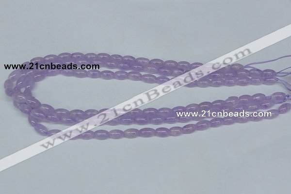 CNA410 15.5 inches 6*10mm rice natural lavender amethyst beads