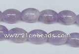 CNA412 15.5 inches 10*14mm rice natural lavender amethyst beads