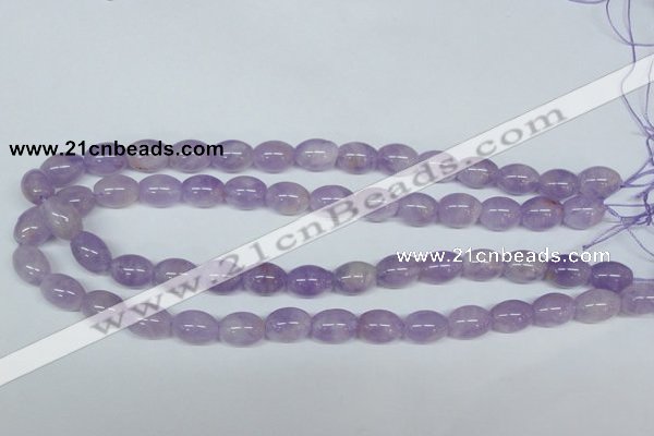 CNA412 15.5 inches 10*14mm rice natural lavender amethyst beads
